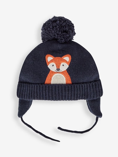 Indigo Fox Appliqué Hat (990439) | €21.50