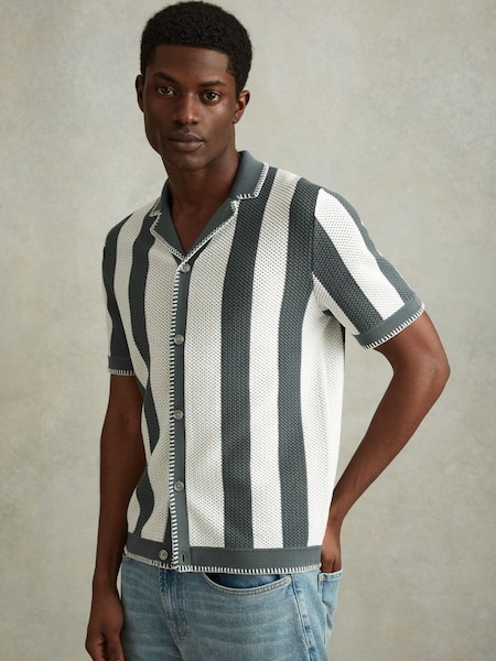 針織古巴領襯衫，採用Argento/光燦白色 (990561) | HK$2,080