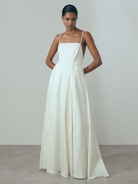 Robe longue de mariée dos ouvert, couleur ivoire Atelier Daphné (990836) | 920 €