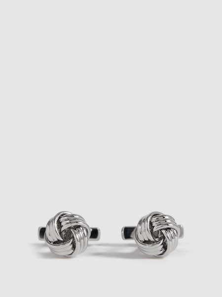 Knot Cufflinks in Silver (992375) | $120