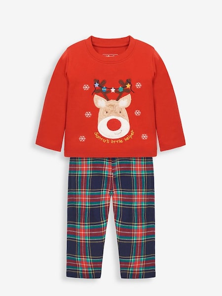 Reindeer Tartan Pyjama in Red (9DZ360) | €27.50