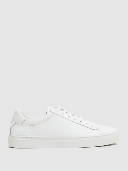 Leather Trainers in White (A78018) | HK$1,930