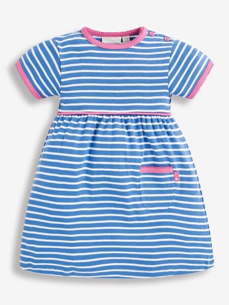 Girls' Essential Striped Summer Dress in Cornflower (A94608) | $31