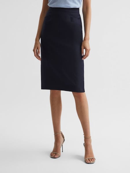 Pencil Skirt in Navy (A95152) | $122