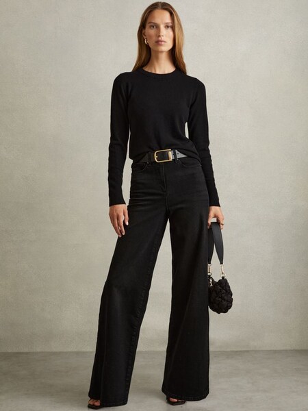 Palazzo Jeans in Black (AA3665) | €240