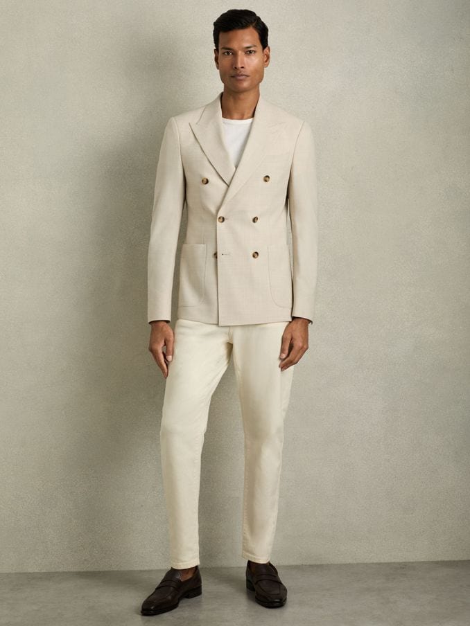 Mens White Trousers Mens Linen Trousers Reiss Australia
