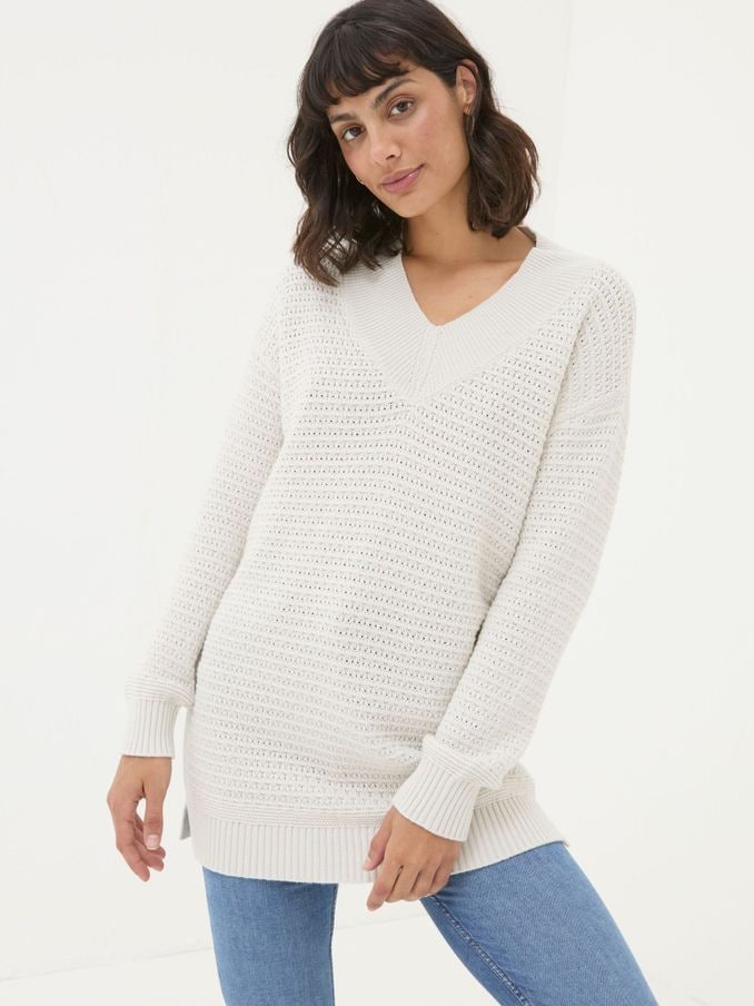 Womens longline knitwear 2025