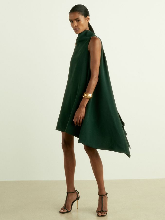 Reiss olive green dress cheap