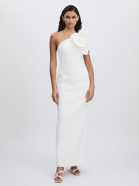 Acler Cream Wynyard One Shoulder Maxi Dress in Cream (AP0315) | CA$1,100