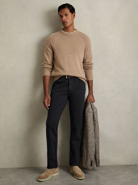 Cotton-Stretch Slim-Fit Jeans in Navy (AU6761) | US$160