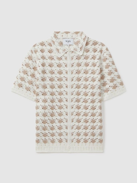Wax London Crochet Shirt in Ecru (B04874) | €180