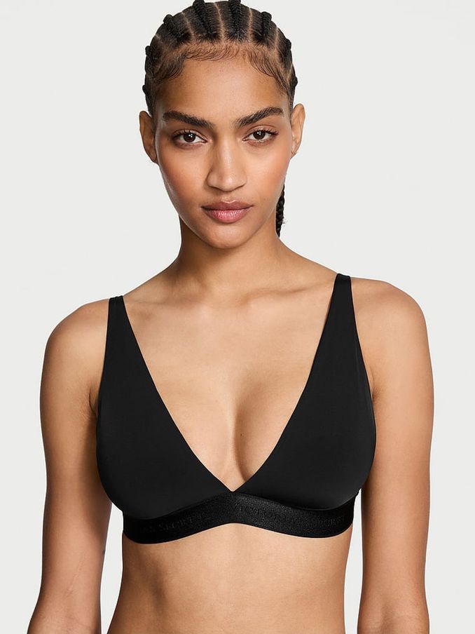 plain black bralette