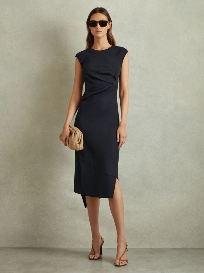 Black midi dress work outlet