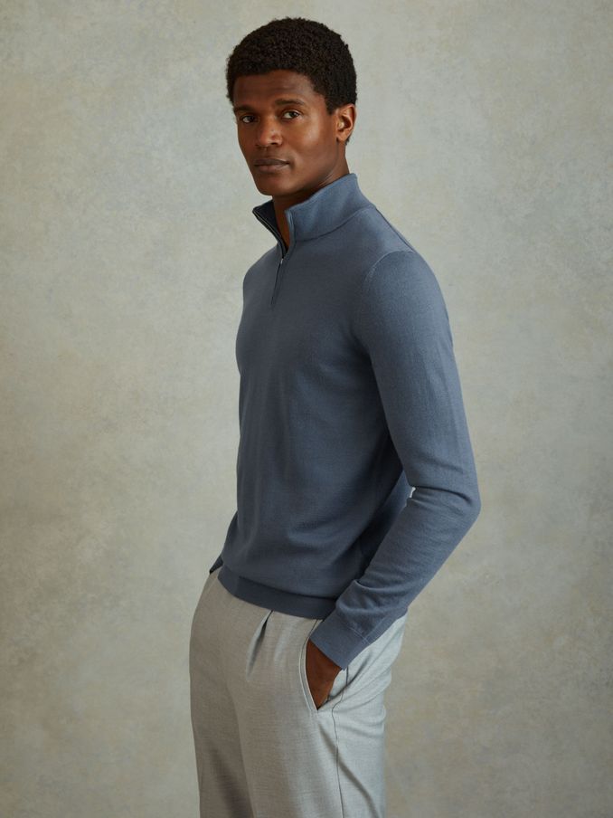 Half zip designer jumpers best sale