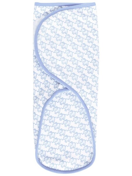 Little Elephants Newborn Swaddle in Blue (C00512) | €27.50