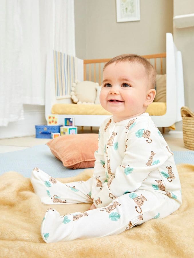 Cream sleepsuits best sale