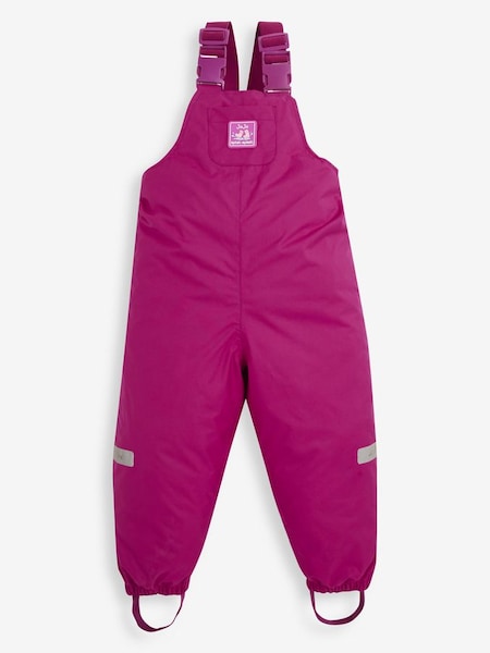 Berry Pink Pack-Away Waterproof Dungarees (C08519) | $55