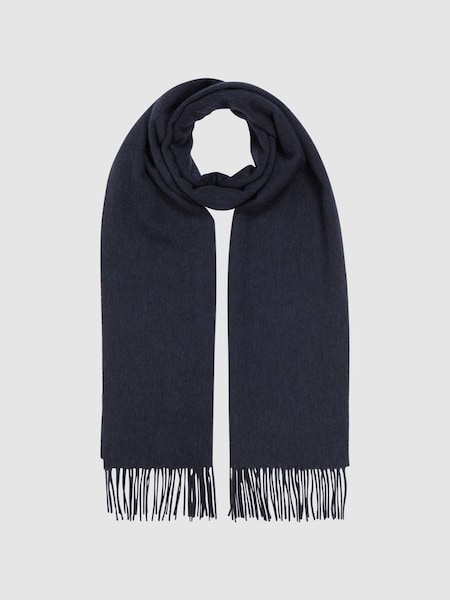 Cashmere Blend Scarf in Navy (C30899) | HK$1,030