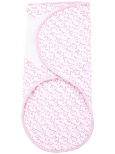 Little Elephants Newborn Swaddle in Pink (C32277) | €27.50