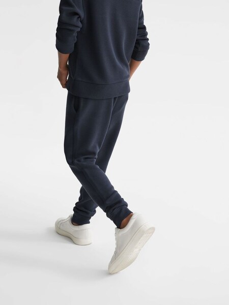 Senior Ribbed Jersey Joggers in Airforce Blue (C55518) | €27