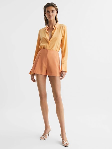 Tailored Shorts in Orange (C58005) | $109