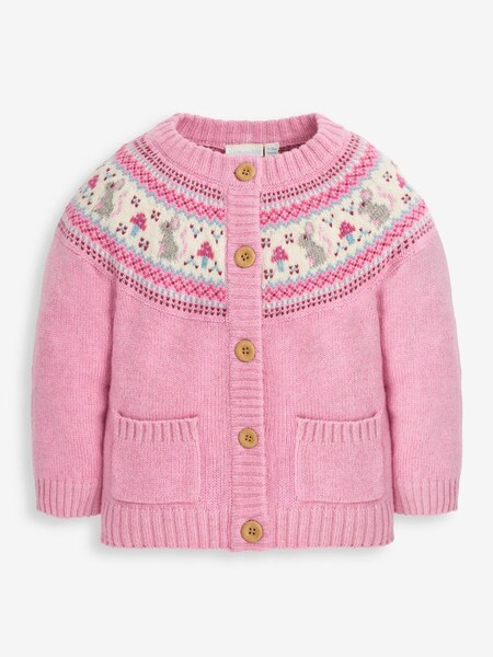 Pink Mouse Fair Isle Cardigan (C63772) | $44