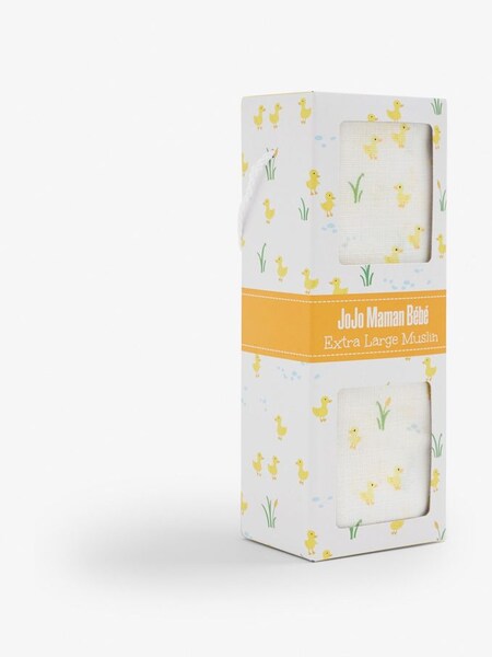 Extra Large Duck Print Muslin in Yellow (C71809) | €18.50