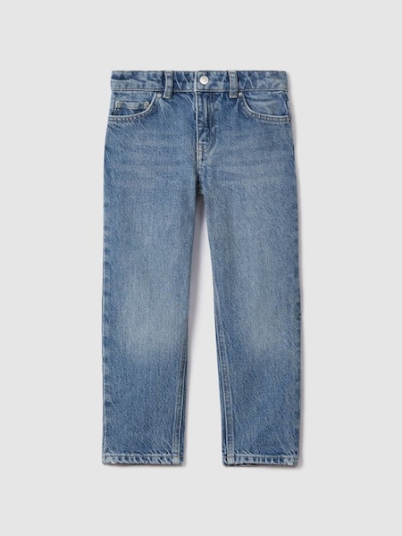 Senior Schmal geschnittene verstellbare Jeans in Mittelblau​​​​​​​ (C74054) | 55 €
