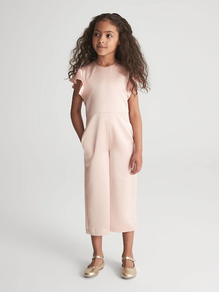 Junior Occasion Jumpsuit in Blush (C77333) | $102