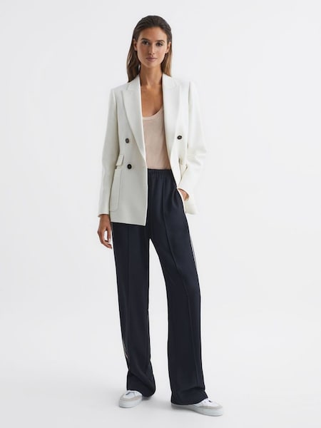 Wide Leg Pull On Trousers in Navy (C80228) | €138