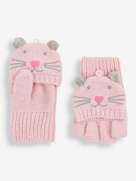 Cat Gloves in Pink Cat (C80924) | $24
