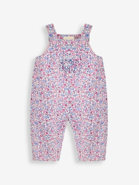 Ditsy Pretty Cord Dungarees in Periwinkle (C81836) | $42