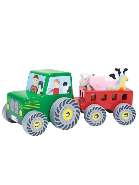 Farm Tractor and Trailer in Green (C84161) | €25