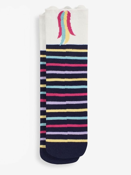 Navy Unicorn Welly Socks (C99496) | €12.50