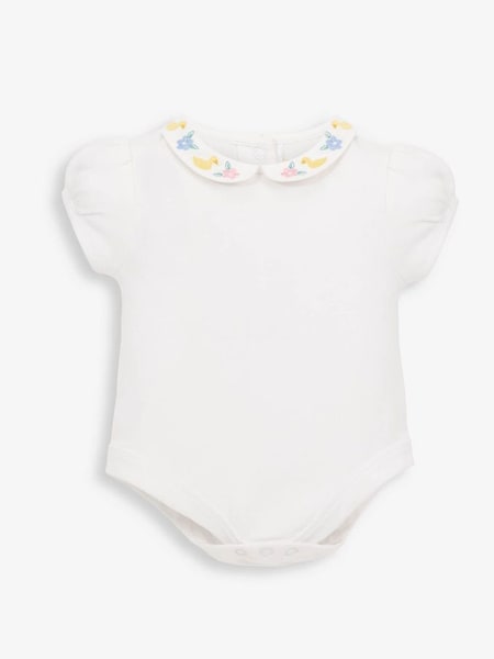 White Flower & Duck Embroidered Collar Body (D18216) | €15