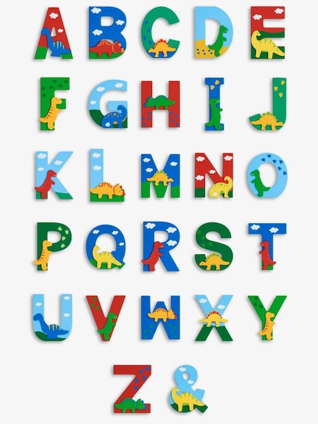 Wooden Letters in Dino in Dinosaur (D18246) | €2