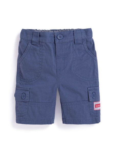 Twill Shorts in Indigo (D18648) | $14