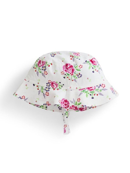 Girls' Print Pretty Sun Hat in Rose Floral (D18713) | $22