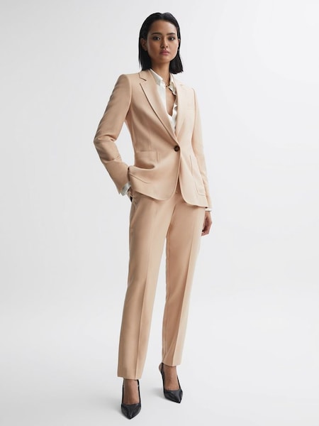 Tailored Single Breasted Blazer in Camel (D20960) | $141
