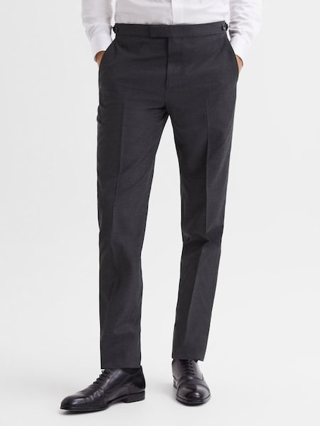 Modern Fit Travel Trousers in Charcoal (D21810) | $142