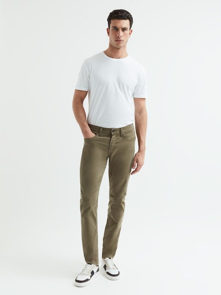 Paige Slim Fit Straight Leg Jeans in Uniform Green (D24289) | CHF 216