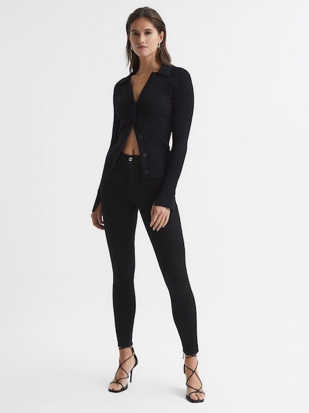Good American skinny-fit jeans in zwart (D35761) | € 180