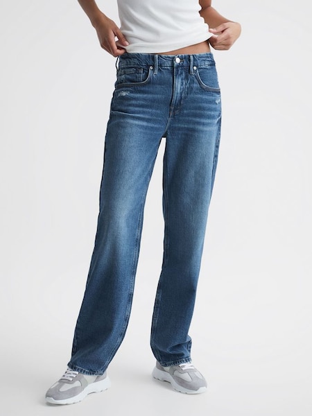 Good American Jeans im Stil der 90er-Jahre, Mittelblau (D35763) | 120 €