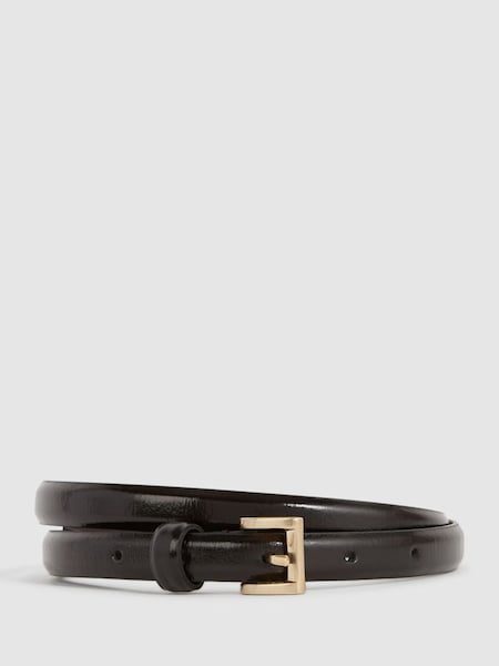 Mini Leather Belt in Black (D43714) | €26
