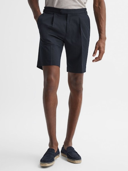 Side Adjuster Shorts in Navy (D46379) | $91