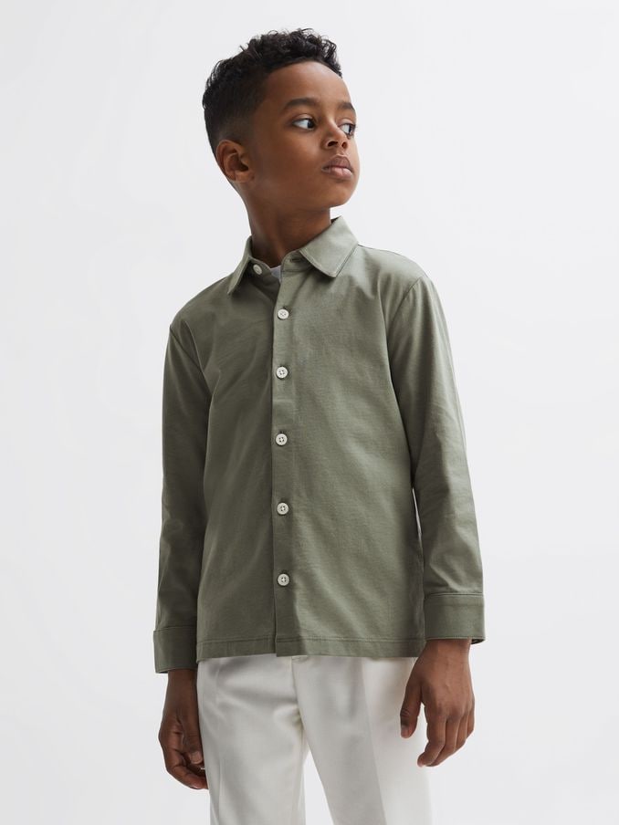 Boys Green Childrenswear Shirts Reiss USA
