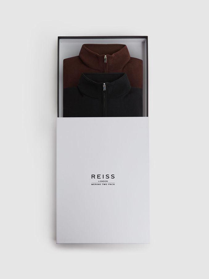 Men s Black Funnel Sale Reiss USA