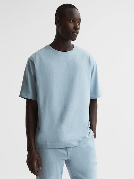 Oversized Garment Dye T-Shirt in Ice Blue (D65862) | €36