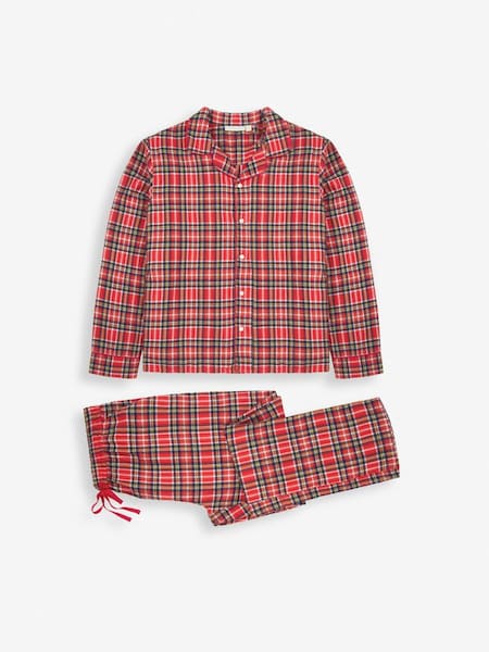 Men's Tartan Pyjama Set in Red (D66844) | €51.50