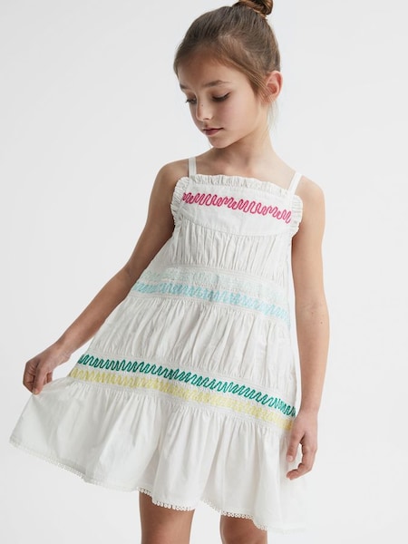 Junior Strappy Resort Dress in Multi (D76846) | $52